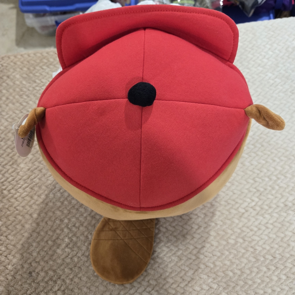 Buc-ee’s Beaver Plush Pillow Red Hat Travel Mascot Soft Toy Cute - Picture 4 of 9